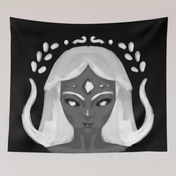 Item preview, "Ice Queen" An Anime Inspired Portrait of a Woman designed and sold by Taladesignlab.