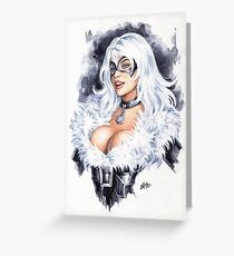 Black C. Greeting Card