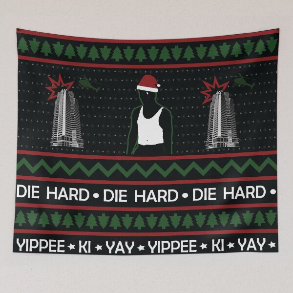 Item preview, John McClane Ugly Sweater Design designed and sold by K8sDesigns.