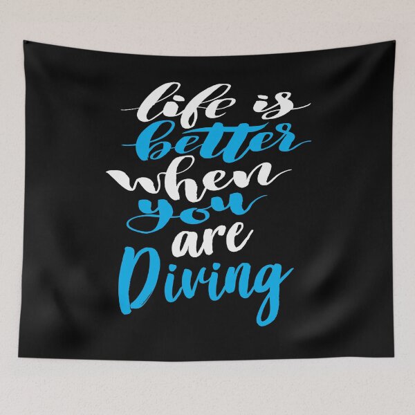 Item preview, Life Is Better When You Are Diving designed and sold by ProjectX23.
