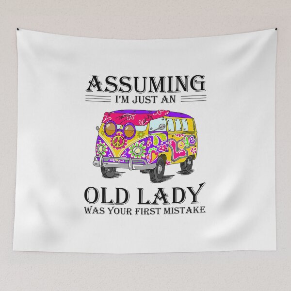 Item preview, Car Assuming I'm Just An Old Lady Was Your First Mistake Vintage Tshirt Funny Giftss Women designed and sold by Nahimic237.