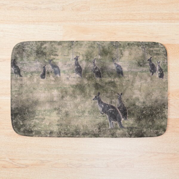 Item preview, Kangaroos in the Paddock Watercolor designed and sold by Steven Jodoin.