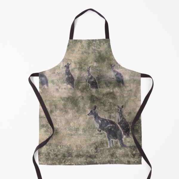 Item preview, Kangaroos in the Paddock Watercolor designed and sold by Steven Jodoin.