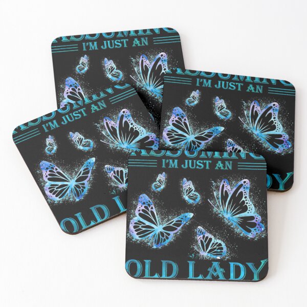 Item preview, Butterfly Assuming I'm Just An Old Lady Was Your First Mistake Vintage Tshirt Funny Giftss Women designed and sold by Nahimic237.
