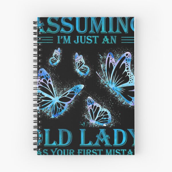Item preview, Butterfly Assuming I'm Just An Old Lady Was Your First Mistake Vintage Tshirt Funny Giftss Women designed and sold by Nahimic237.