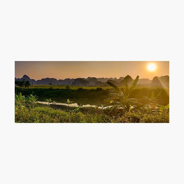 Limestone Karst Peaks, Trang An Region, Vietnam Photographic Print
