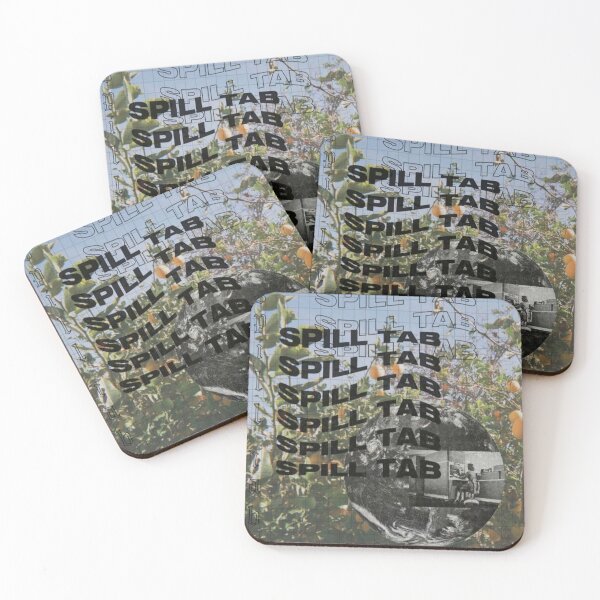 Curves  Spill Coasters (Set of 4)
