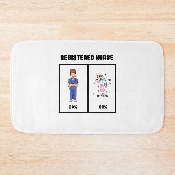 Item preview, Male Registered Nurse 20% Nurse 80% Unicorn - RN Gifts designed and sold by WUOdesigns.