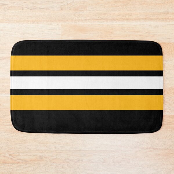 Boston Bruins Retro Stripes Bath Mat