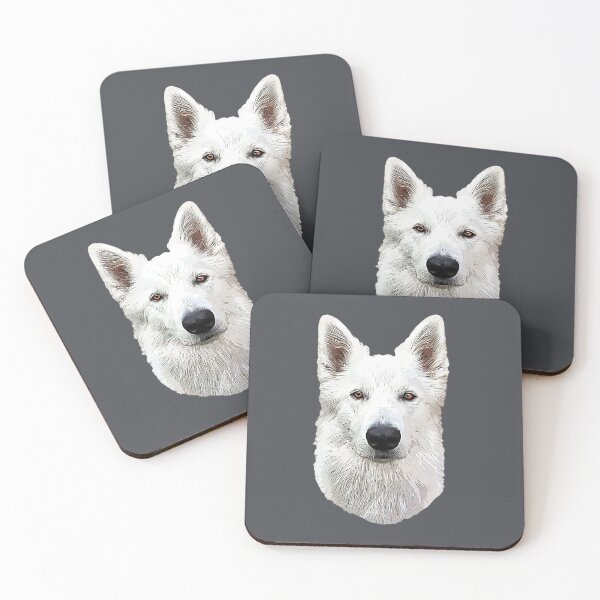 Item preview, White Swiss Shepherd Dog designed and sold by ElegantCat.