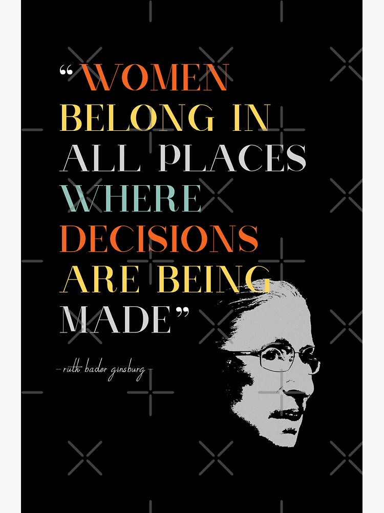 "RBG Quotes" Sticker by SurfolioPrints Redbubble