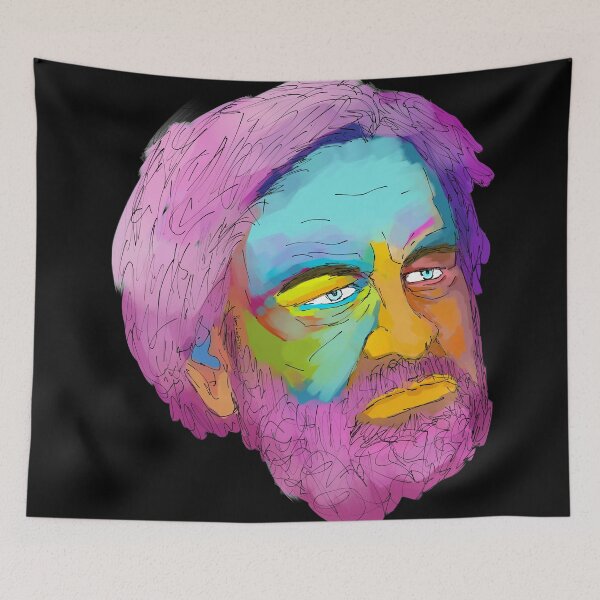 Item preview, Slavoj zizek abstract painting designed and sold by KennyLucky.