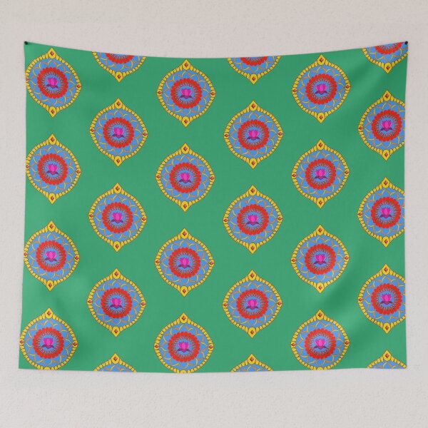 Item preview, Bright Multicolor Lotus Mandala  designed and sold by HulyaHoo.