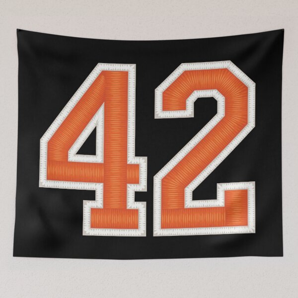 Item preview, Sports Number 42 Jersey forty-two Orange designed and sold by elhefe.