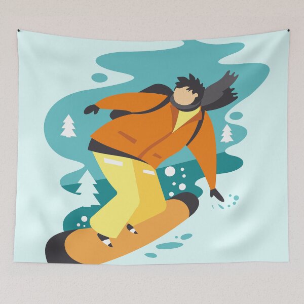 Item preview, Snowboarder  Sport Life - retro designed and sold by Artcraft-Ink.