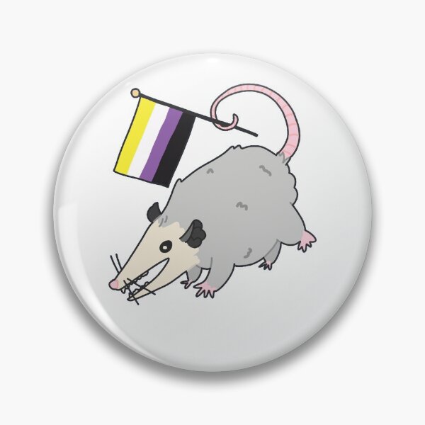 Item preview, Nonbinary Pride Opossum designed and sold by Rasiadunn.