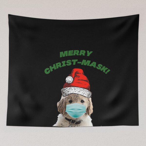 Item preview, Merry Christmask, Funny Holiday Design for Dog Lovers and  Golden Retriever Moms designed and sold by Lizzie May.