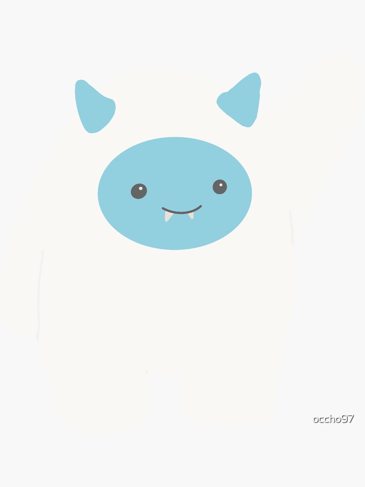 "Cute Yeti Sticker" Sticker for Sale by occho97 Redbubble