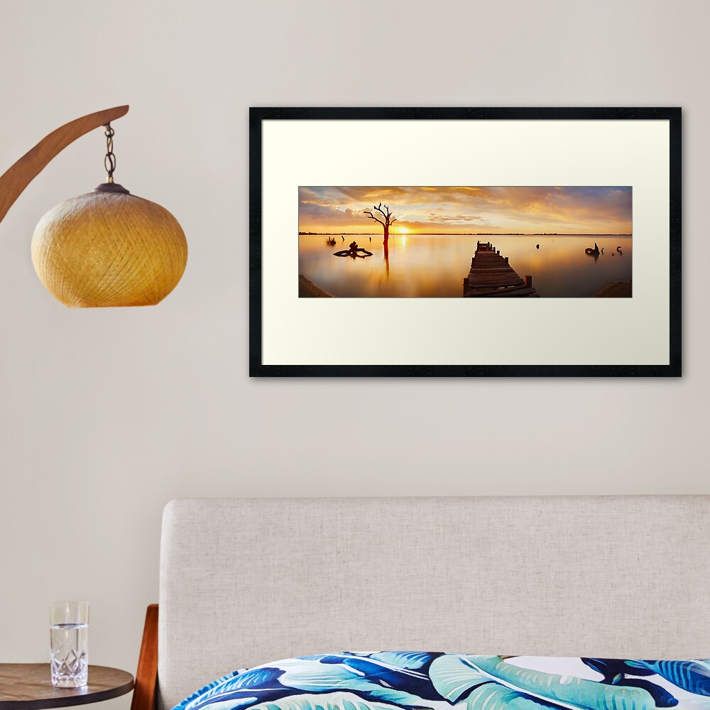 Lake Charm, Kerang, Victoria, Australia Framed Art Print