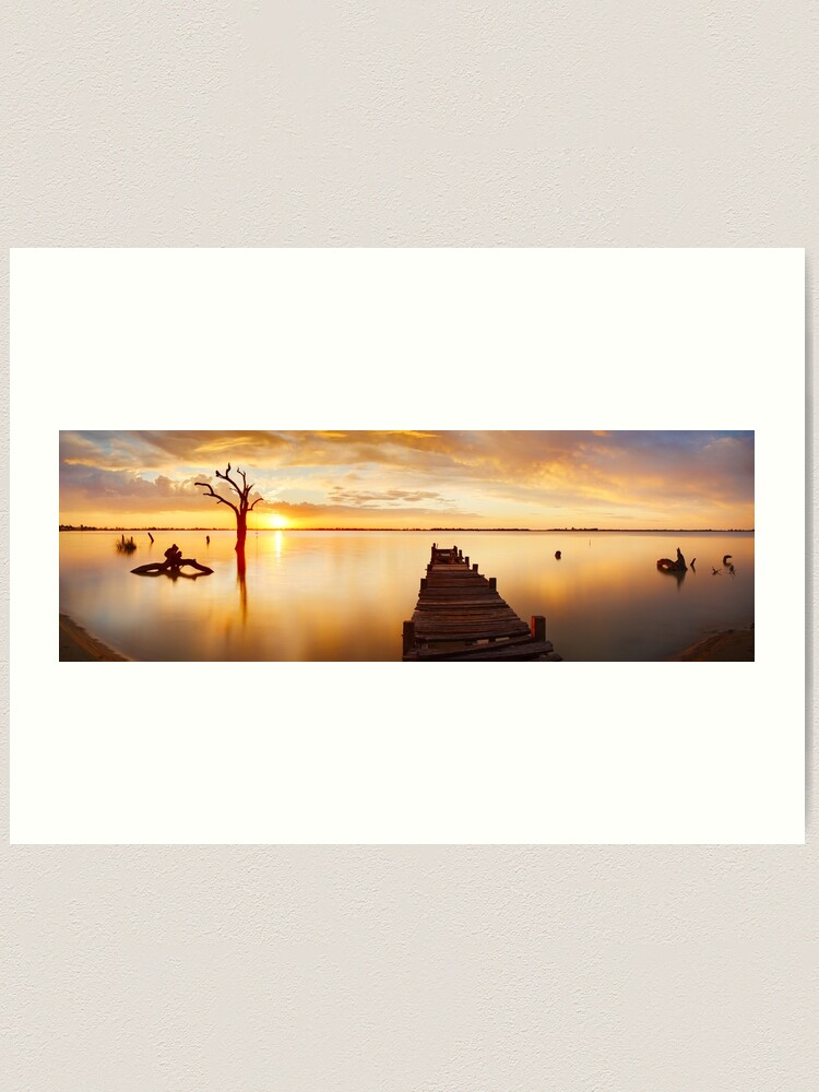 Alternate view of Lake Charm, Kerang, Victoria, Australia Art Print