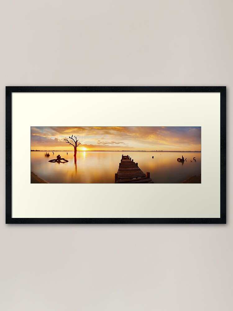 Alternate view of Lake Charm, Kerang, Victoria, Australia Framed Art Print