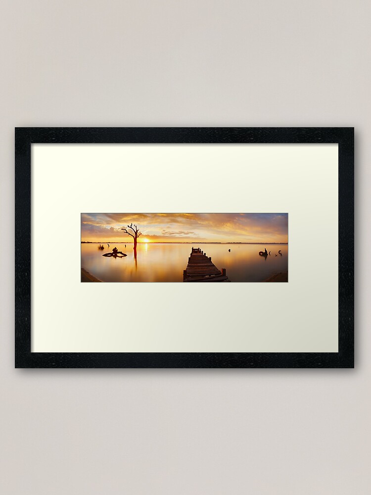Alternate view of Lake Charm, Kerang, Victoria, Australia Framed Art Print