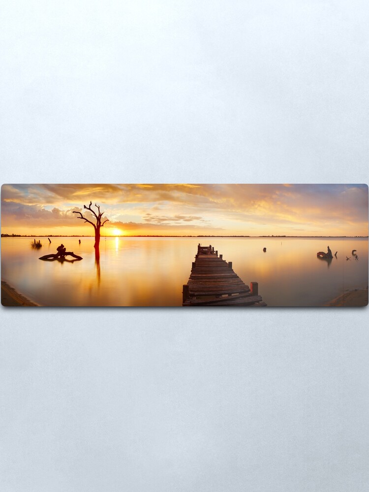 Alternate view of Lake Charm, Kerang, Victoria, Australia Metal Print
