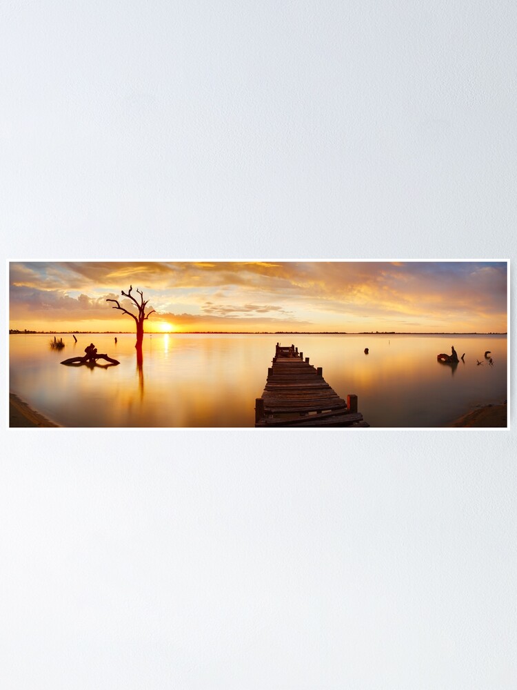 Alternate view of Lake Charm, Kerang, Victoria, Australia Poster