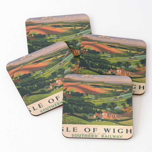 Item preview, retro classic Isle of Wight poster designed and sold by CorasPosters.
