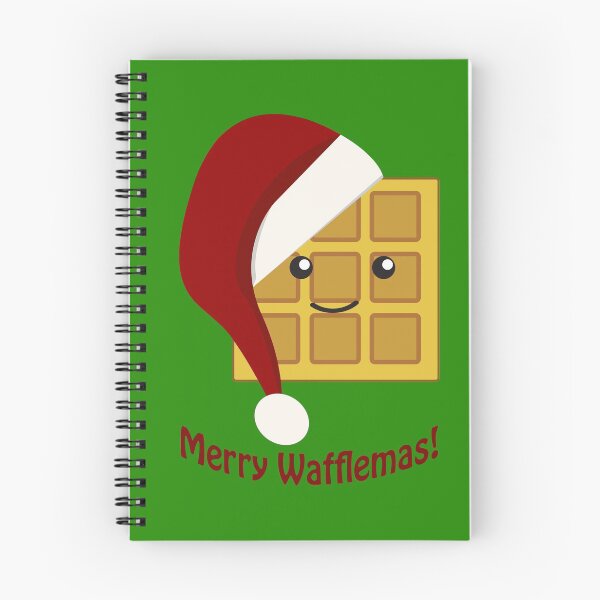 Aperçu de l'œuvre Gaufre de Noël Wafflemas joyeuse créée et vendue par Hedgie Designs.