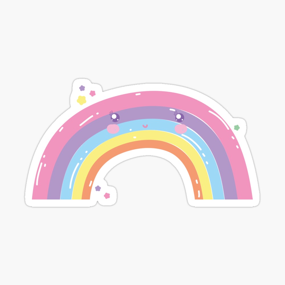 Pastel Rainbow - Rainbow - Sticker