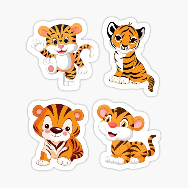 Vista previa del artículo con la obra «lindos tigres bebes», diseñado y vendido por TheAnimalZ00.
