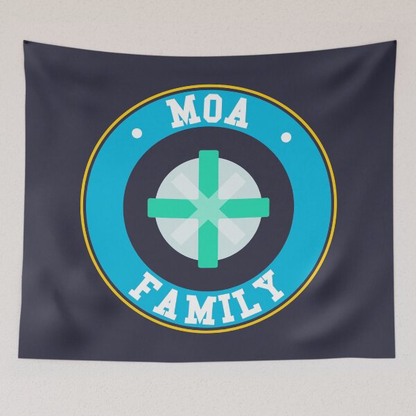 Artikelvorschau, TXT MOA Familienlogo Emblem rund entworfen und verkauft von Morcawork.
