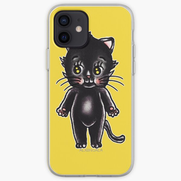 Black Cat Kewpie iPhone Soft Case