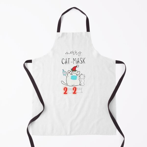 Item preview, Merry Cat-Mask | Funny Christmas | Christmas Gift | Black and White Cat  designed and sold by Jeleedesigns.