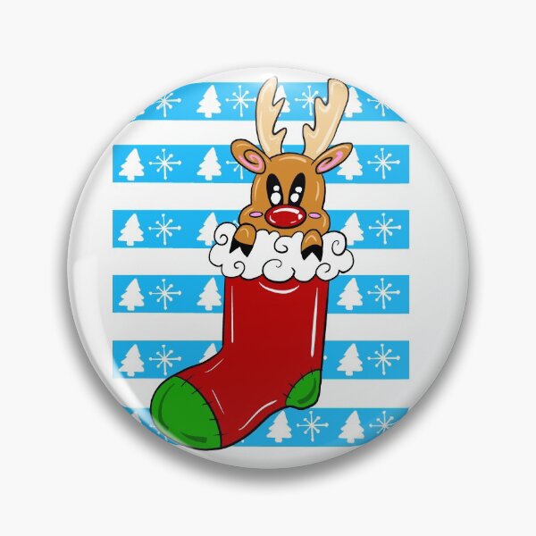 Item preview, Reindeer Stocking  designed and sold by missmann.