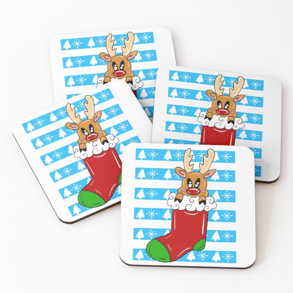 Item preview, Reindeer Stocking  designed and sold by missmann.