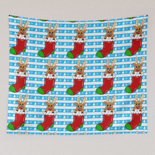 Item preview, Reindeer Stocking  designed and sold by missmann.