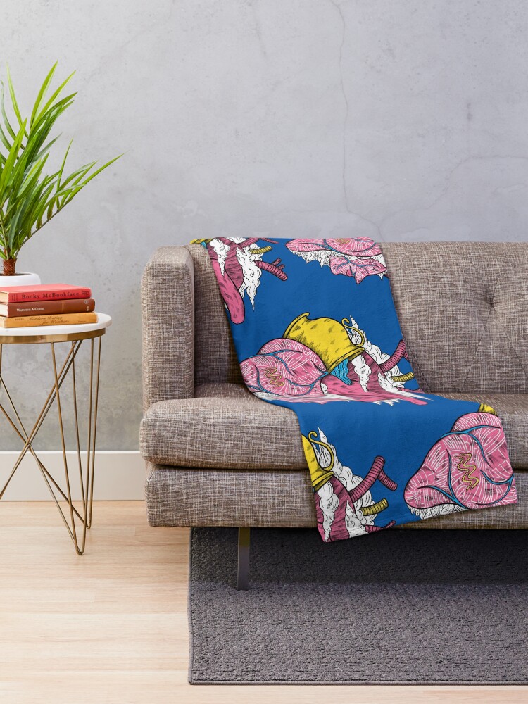 Alternate view of Aquarius Heart Throw Blanket