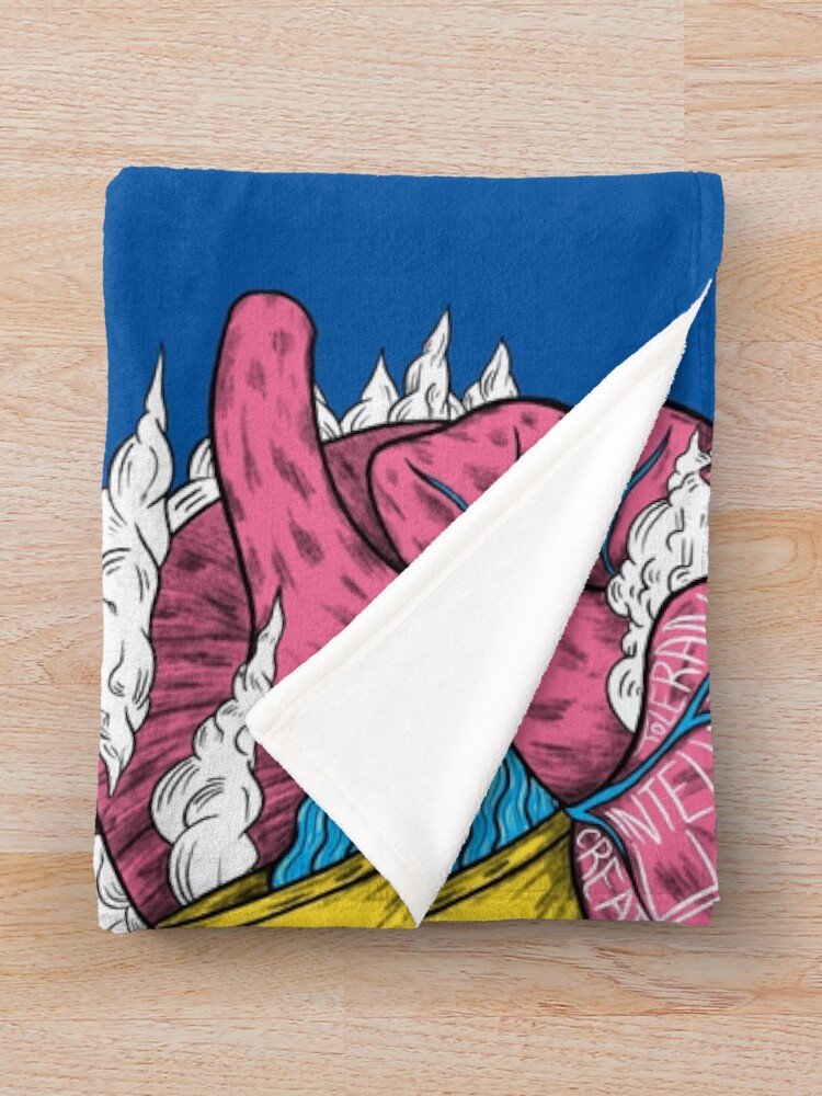 Alternate view of Aquarius Heart Throw Blanket