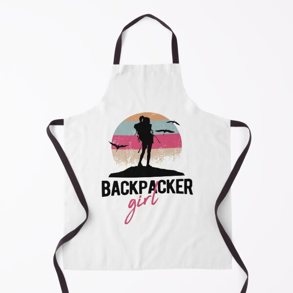 Item preview, Backpacker Backpacking Travel Woman Girl Retro designed and sold by teeseeds.