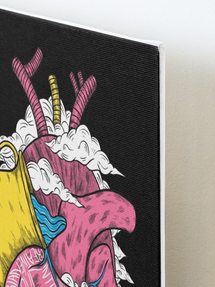 Alternate view of Aquarius Heart (Black) Mounted Print