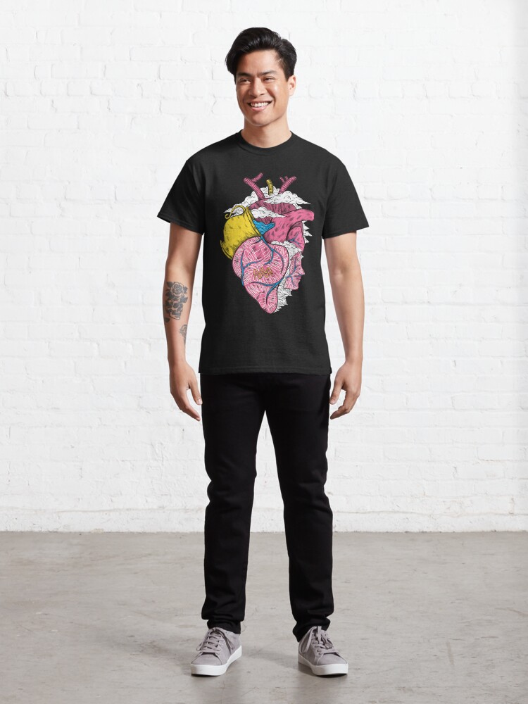 Alternate view of Aquarius Heart (Black) Classic T-Shirt