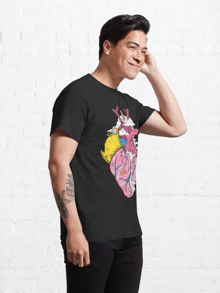 Alternate view of Aquarius Heart (Black) Classic T-Shirt