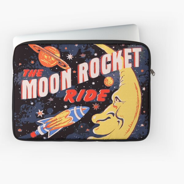 Rocket Moon Ride (vintage) Laptop Sleeve