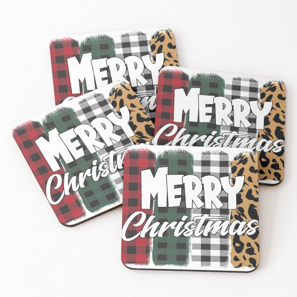 Item preview,  Check Buffalo plaid Merry Christmas  designed and sold by shivani21061993.