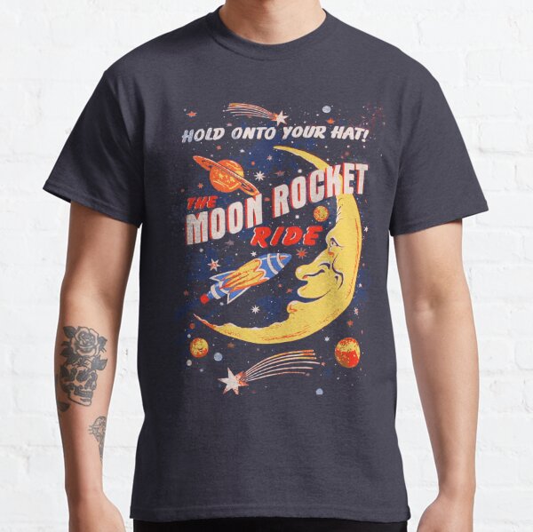 Rocket Moon Ride (vintage) Classic T-Shirt