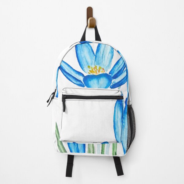Item preview, hand painted blue crocus flower watercolor designed and sold by ColorandColor.