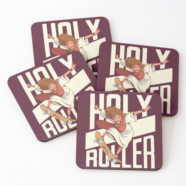 Item preview, Holy Roller Skateboarding Jesus | Funny Christian Drawing designed and sold by SLAG-Creative.