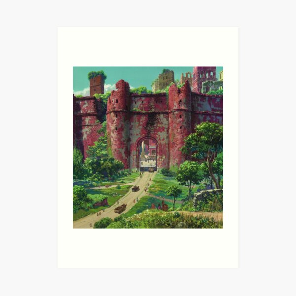 Mononoke Castle Art Print